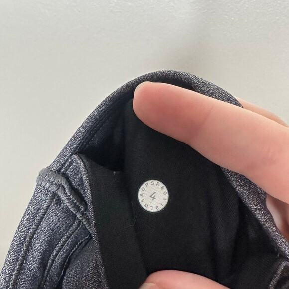 Lululemon Wunder Under High Rise Tight Gray Luxtreme Leggings Size 4 - Picture 5 of 7